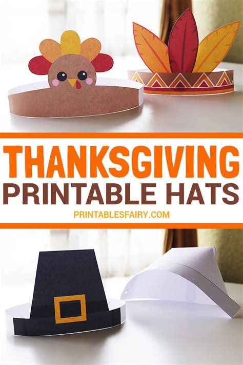 Printable Thanksgiving Hats